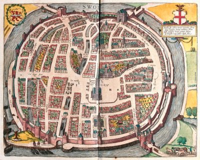 Zwolle, Niederlande (Gravur) von Franz Hogenberg