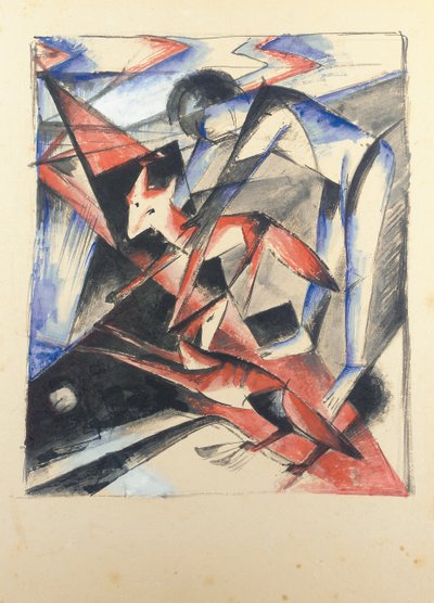 Noah und der Fuchs, 1913 von Franz Marc