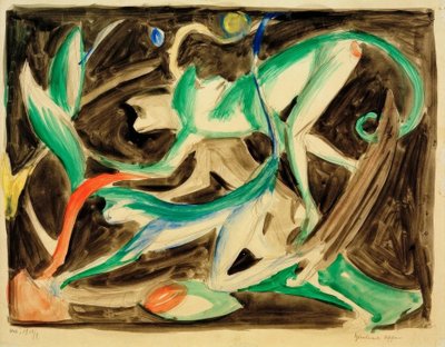 Spielende Affen von Franz Marc