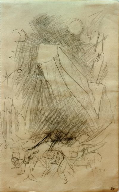 Stürzender Berg von Franz Marc