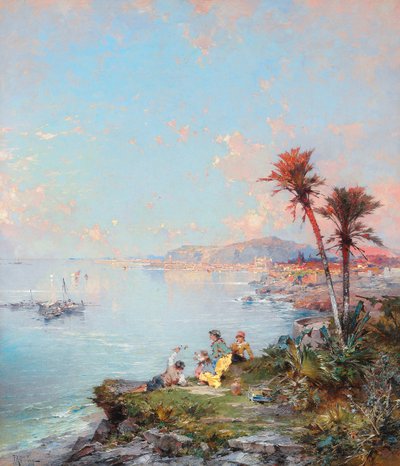 Ein Blick auf Monaco von Franz Richard Unterberger