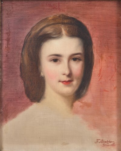 Porträt von Elisabeth von Bayern, 1855 von Franz Schrotzberg