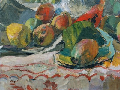 Obststillleben von Franz Wiegele