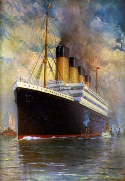 White Star Line, Dreifachschraube, SS Olympic von Fred Pansing