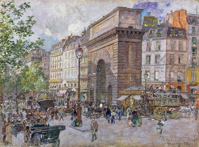 Die Porte Saint-Martin, 1898 von Frederic Anatole Houbron