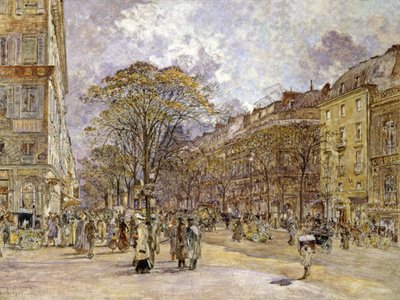 Der Boulevard der Italiener, Paris von Frederic Anatole Houbron