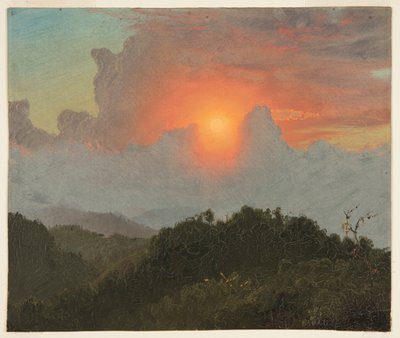 Wolken und Sonnenuntergang, Jamaika von Frederic Edwin Church