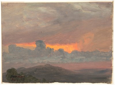 Wolkiger Sonnenuntergang, Jamaika von Frederic Edwin Church