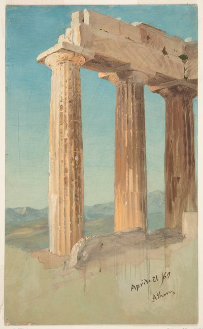 Säulen des Parthenon, Athen von Frederic Edwin Church