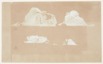 Schwimmende Eisberge von Frederic Edwin Church