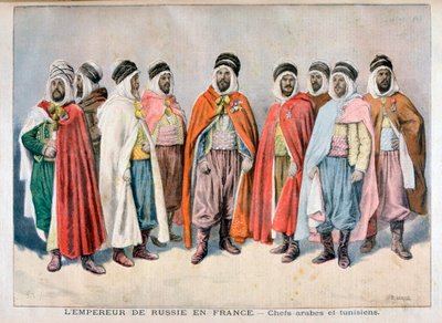 Arabische und tunesische Häuptlinge, 1896 von Frederic Lix