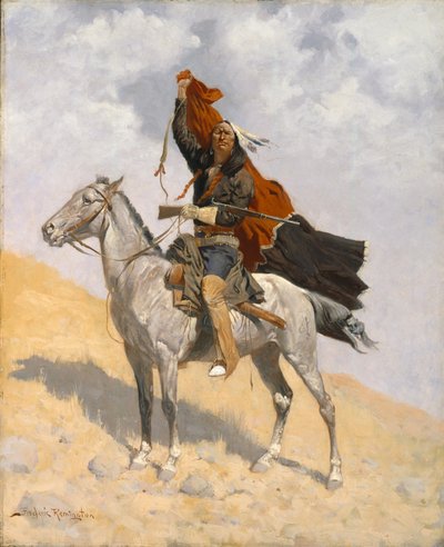 Das Decken-Signal, ca. 1896 von Frederic Remington