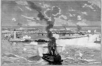 Die Bombardierung von Alexandria (Ägypten) von Frederic de Haenen