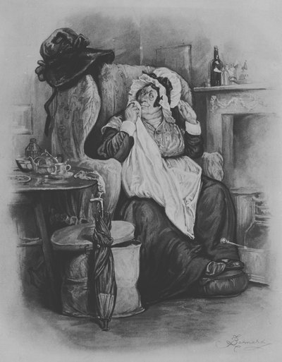 Sarah Gamp, 1880 von Frederick Barnard
