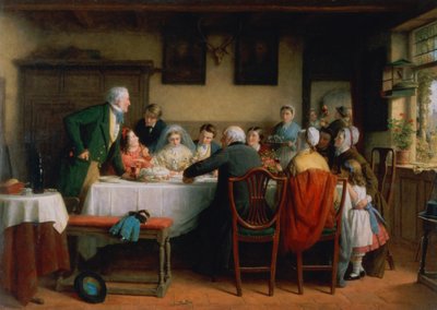 Das Hochzeitsfrühstück von Frederick Daniel Hardy