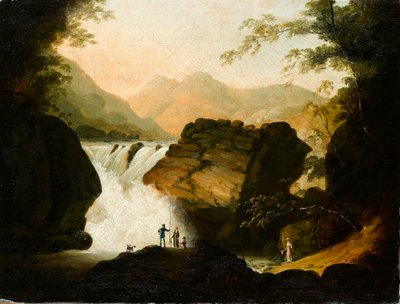 Bei den Wasserfällen, 1805 von Frederick F. Fielding