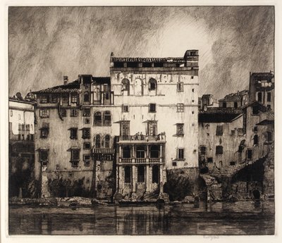 Alte Häuser am Tiber von Frederick G. Hall