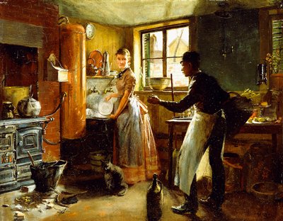 Unter den Treppen, 1885 von Frederick Juengling