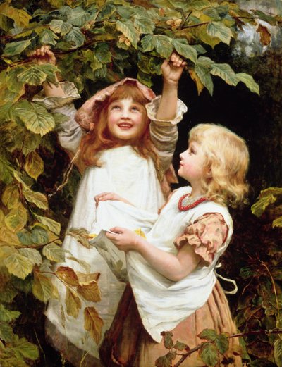 Nüsse sammeln von Frederick Morgan