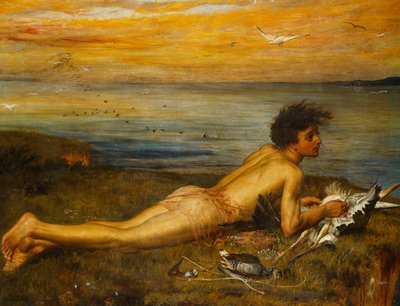 Der Erfinder der Segel, 1877 von Frederick Smallfield