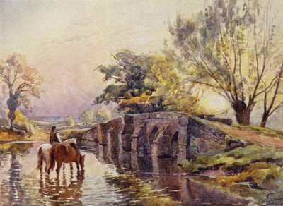 Hampton-in-Arden, Packhorse-Brücke von Frederick William Newton Whitehead