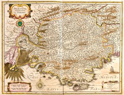 Karte der Provence (Frankreich) (Radierung) von Frederick de Wit