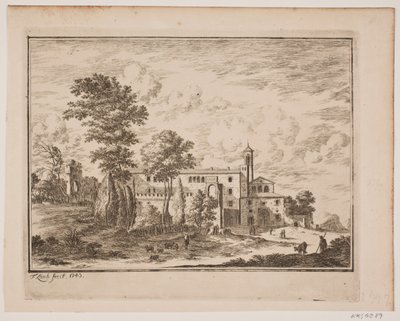 Ein Klostergebäude inmitten eines italienischen Dorfes von Frederik Laub