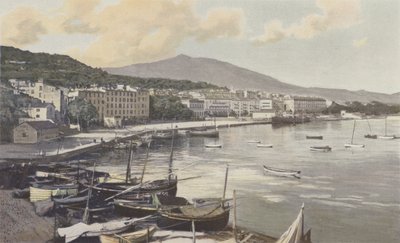 Ajaccio, Hafen und Stadt von French Photographer