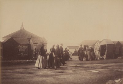 Badeanstalt in Villers-sur-Mer, Deauville, Frankreich von French Photographer