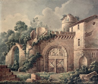 Eine Ruine, ca. 1820 von French School