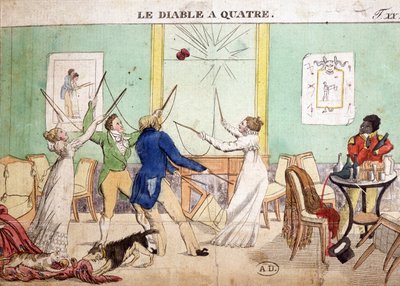 Alte Spiele: Der Vier-Teufel (Diabolo) von French School