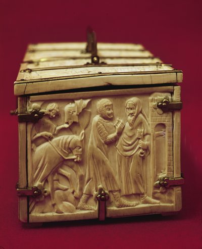 Kästchen mit Szenen aus der Liebesliteratur, 1330er Jahre von French School