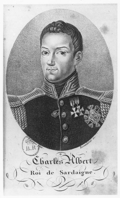 Karl Albert, König von Sardinien (Gravur) von French School