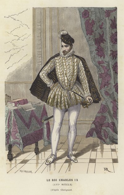 Karl IX., König von Frankreich, 16. Jahrhundert von French School