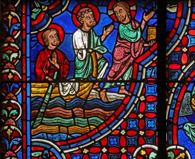 Christus - geht auf dem Wasser von French School