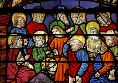 Christus wäscht seinen Jüngern die Füße von French School