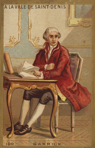 David Garrick in der Stadt Saint-Denis von French School