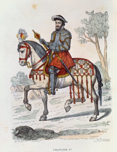 Reiterporträt von François I. von French School