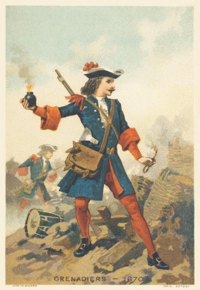 Grenadier im Jahr 1670 von French School