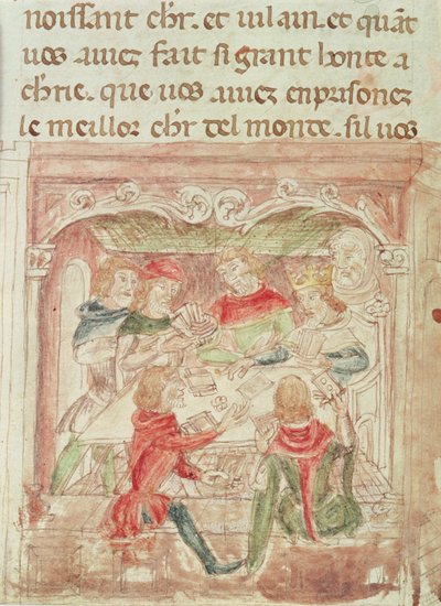 Herz- und Karo-Karten, 17.-18. Jahrhundert von French School
