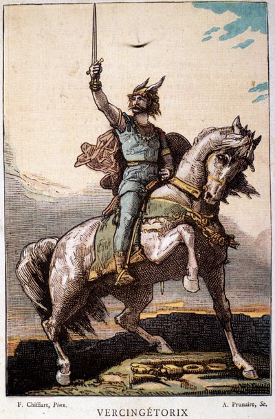 Vercingetorix zu Pferd von French School