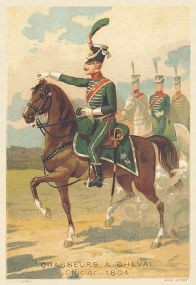 Pferdejagd, Offizier im Jahr 1804 von French School