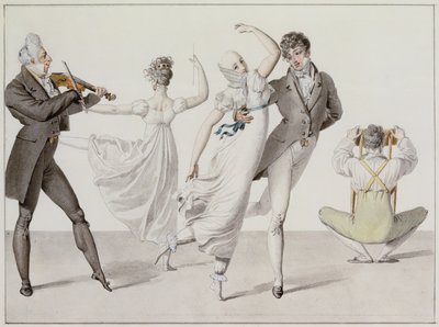 Illustration aus "Le Bon Genre", ca. 1810 von French School