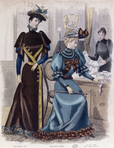 Im Dessous-Laden, 1892 von French School