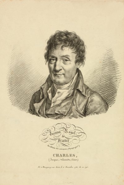 Jacques Alexandre César Charles, 1820 von French School