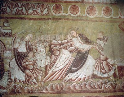 Judas küsst Christus (Fresko) (Detail) von French School