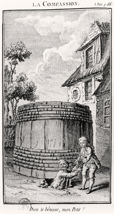 Das Mitgefühl (Stich) von French School