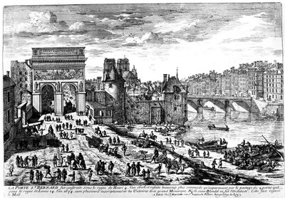 La Porte Saint Bernard, Paris von French School