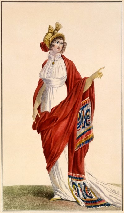 Abendkleid im griechischen Stil für Damen, 1789 von French School