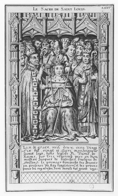 Ludwig IX. von Frankreich (Stich) von French School